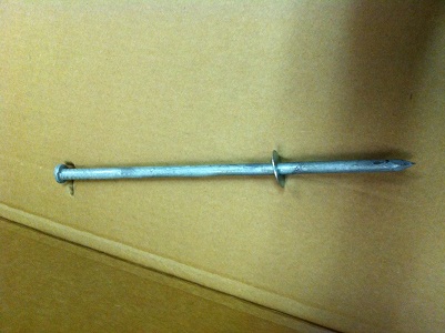 Galvanized Spikes w/Flat Washer 12